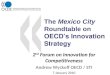 The Mexico City Roundtable on OECD’s Innovation Strategy