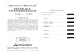 Service Manual Transmission FWD Mitsubishi Manual