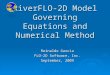 RiverFLO-2D Equations Methods 09-30-09