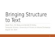 Kdd 2014 tutorial   bringing structure to text - chi