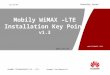 Mobily WiMAX-LTE Hardware Installation Keypoint v1.3