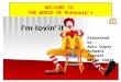Welcome to Mcdonalds Ppt