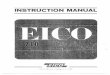EICO 710 Grid Dip Meter Manual