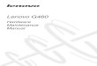 Lenovo G460 Hardware Maintenance Manual V4.0