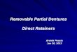 Removable Partial Dentures(Direct Retiner)