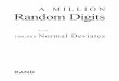 A Million Random Digits With 100,000 Normal Deviates (No OCR)