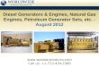 Diesel Generators & Engines, Caterpillar XQ2000 Power Modules, Natural Gas Engines, Petroleum Generator Sets, etc. - August 2012