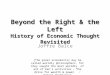 History of Economic Thought Revisited: Beyond Left and Right