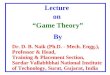 Game theory   lecture