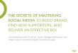 The Secrets Of Mastering Social Media To Build Brand, Find New Supporters, And Deliver An Effective ROI
