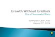 City of Sunnyvale - Growth without Gridlock 8 27-14
