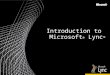 Introduction To Lync Part  Final