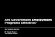 Are Government Employment Programs Effective? v2