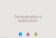 The Application Of Applications