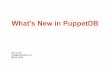 PuppetCamp SEA @ Blk 71 - What's New in Puppet DB