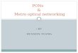 PONs &Metro optical networking