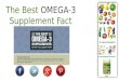 The best omega 3 supplements fact