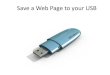 Save a web page to your usb