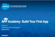 APP Academy: Build Your First App (October 13, 2014)