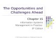 The Opportunities and Challenges Ahead (McNurlin 15)