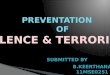 preventation of violence & terrorism