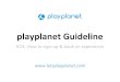 [Play planet] guideline #how to sign up & book an experience