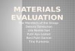 Material evaluation esp group 5