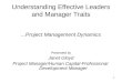 Understanding Effective Leaders and Managers Traits