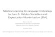 Lecture 6: Hidden Variables and Expectation-Maximization