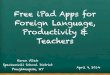 Free iPad Apps for Foreign Language, Productivity & Teachers