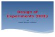Principles of  design of experiments (doe)20 5-2014