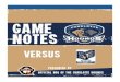 Week 11 Game Notes presented by Queen City Q
