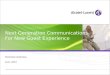 Next generation communications for new guest experience4