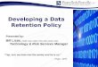 ISSA Data Retention Policy Development