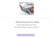 Monetizing your Blog