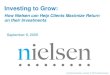 13 investing to grow how nielsen can help clients maximize return on their investments german gutierrez nielsen