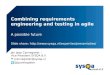 Combining requirements engineering and testing in agile