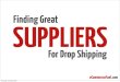 Finding Real Drop Shipping Wholesalers