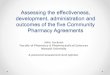 John Jackson - Monash University - Assessing the effectiveness, development, administration and outcomes of the five Community Pharmacy Agreements