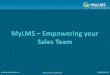 MyLMS– Empowering Your Sales Team