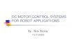 Dc motor control for robot