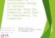Enhancing Community Investment in Sustainable Energy Development in Ireland. Learnings from the community wind farm in Templederry, co tipperary