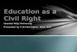 Education as a civil right