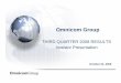 omnicom group  Q3 2008 Investor Presentation