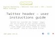 Twitter header – user guide