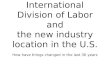 New Industrial Division of Labor