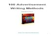 100 ADVERTISEMENT WRITING METHODS