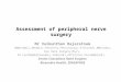 Assessment of peripheral nerve surgery
