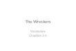The Wreckers Vocabulary Chapters 3-5
