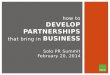 How to Develop Partnerships That Bring In Business